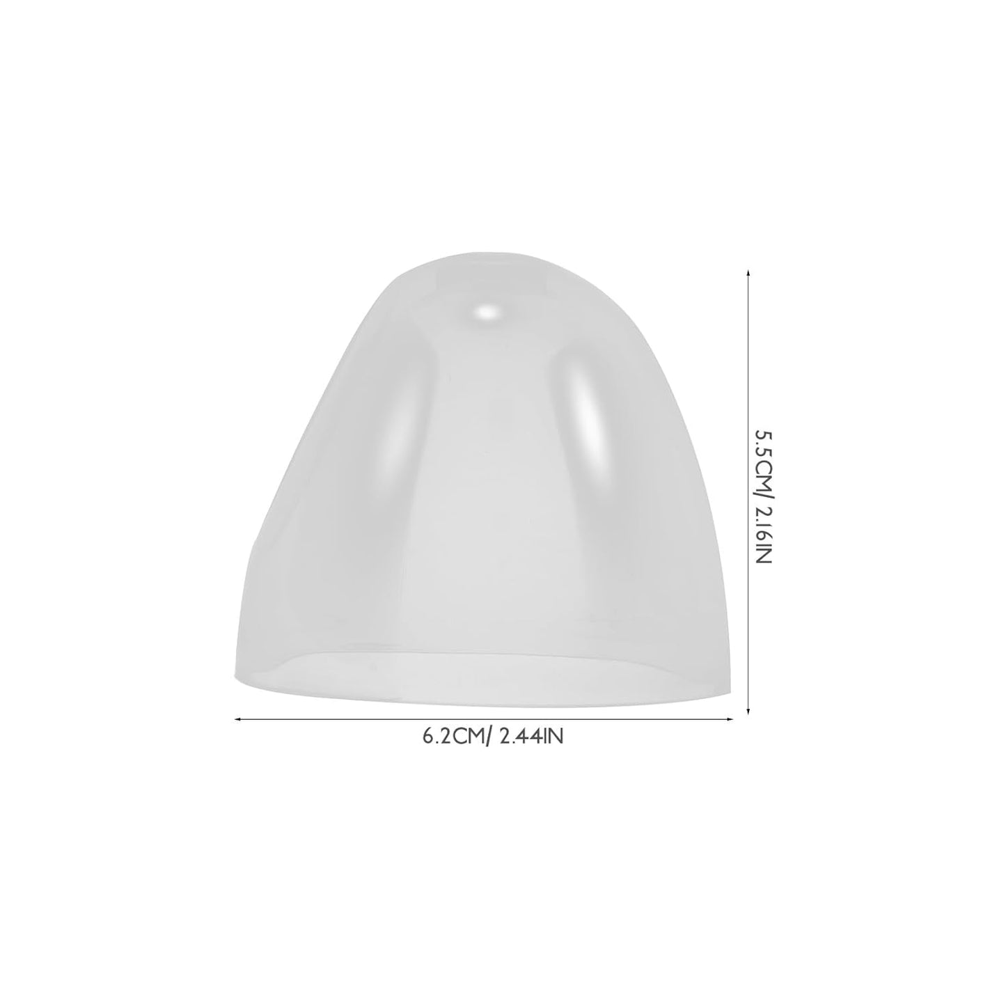 Vaguelly 3 Pcs 2.4" Wide Baby Bottle Cap Bottle Replacement Caps Parts Dome Lid Protects Nipples Clear Baby Feeding, 2.44X2.44X2.16in