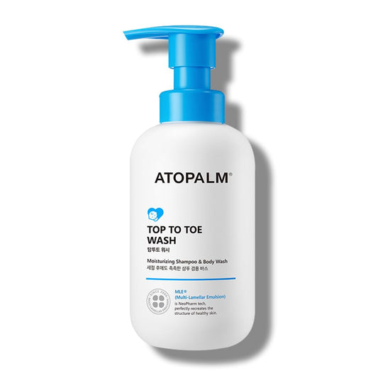 ATOPALM Top to Toe Baby Wash & Shampoo, Sulfate-Free, pH Balanced, Head to Toe Bath, 10.1 Fl Oz, 300ml