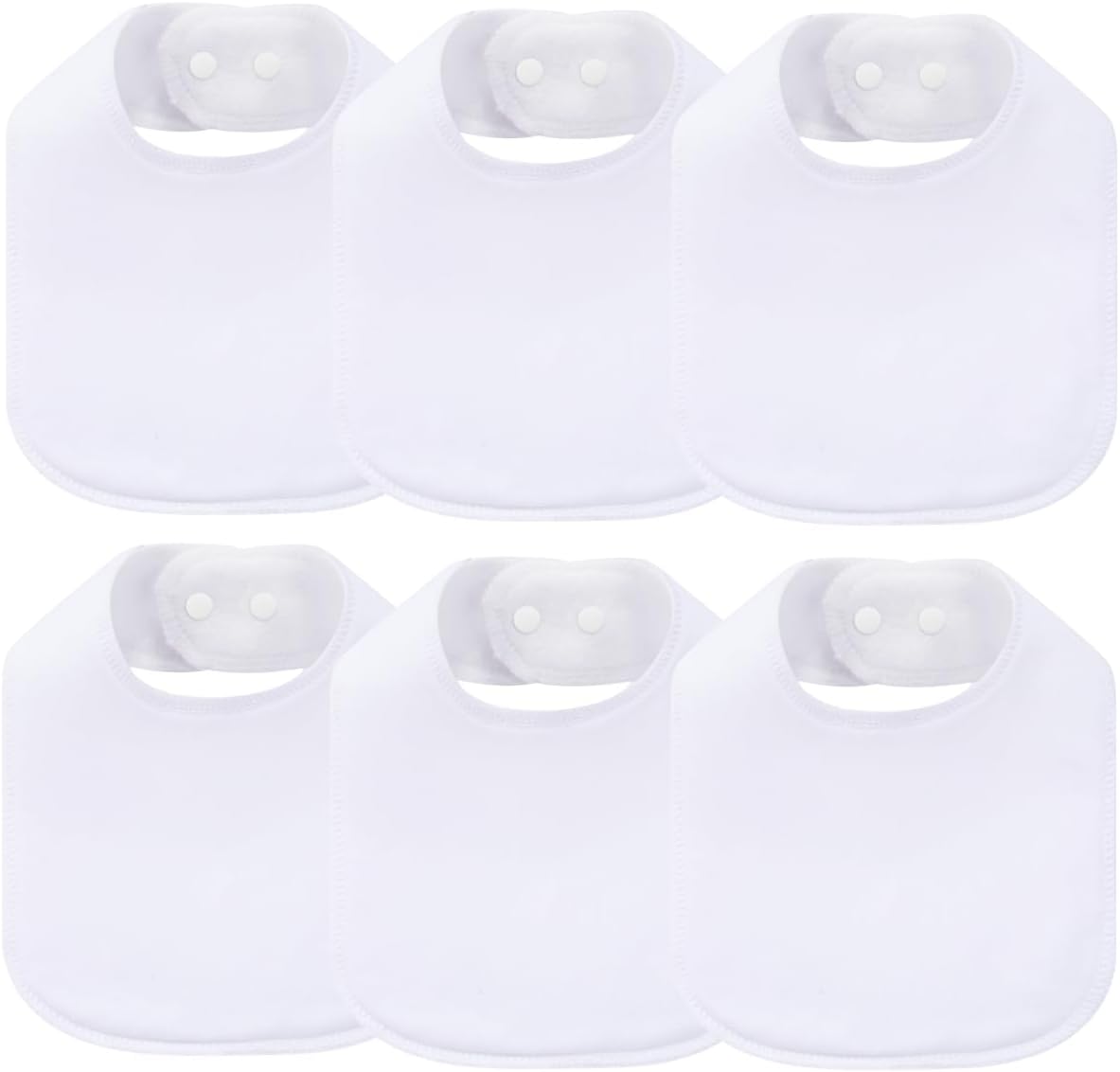 8 Pack Baby Bibs Unisex Adjustable with Snaps Ultra Soft Absorbent Drooling Teething for Boys and Girls
