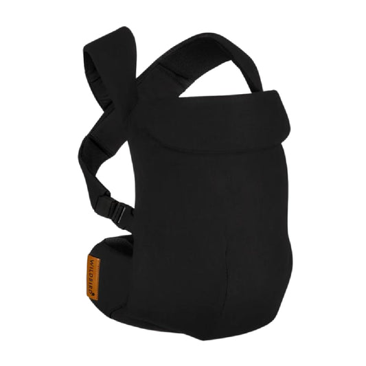 WildBird - Aerial Carrier - 7 to 45 lbs - for Moms, Dads & Caregivers - 100% Natural European Linen Fibers - Versatile & Adjustable - Large Size - Raven Fabric