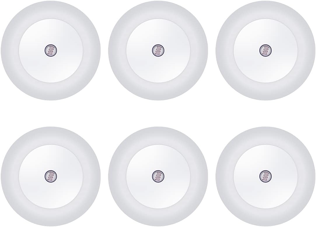 6 Pack LED Night light, LED night lights plug into wall with dusk to dawn sensors, plug in night lights for kids room, bedroom, bathroom, baby nursery,Stair Lights, Hallway Light, Red, Blue, Amber