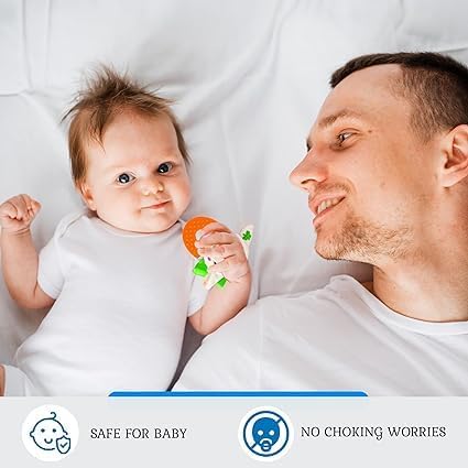 Wristy Buddy Teething Ring for Babies 0-6 8 10 12 Months | Cute Soft Lamb Animal Teething Toys & Gloves | Baby Teething Relief Toy Pack | Infant Chew Toys for 3-6 Months, 1 2 3 Years