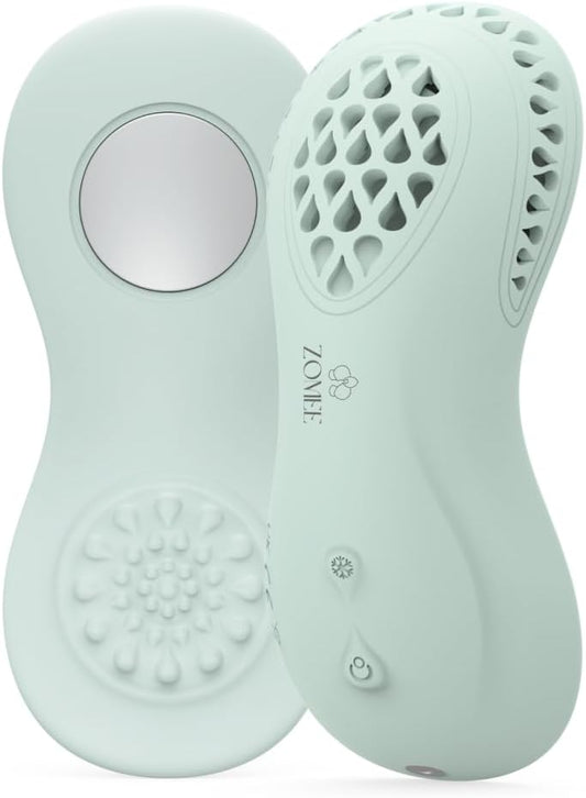Zomee Warming & Cooling Lactation Massager 3-1 Heat, Cold & Vibration Therapy for Breastfeeding Relief & Better Milk Flow