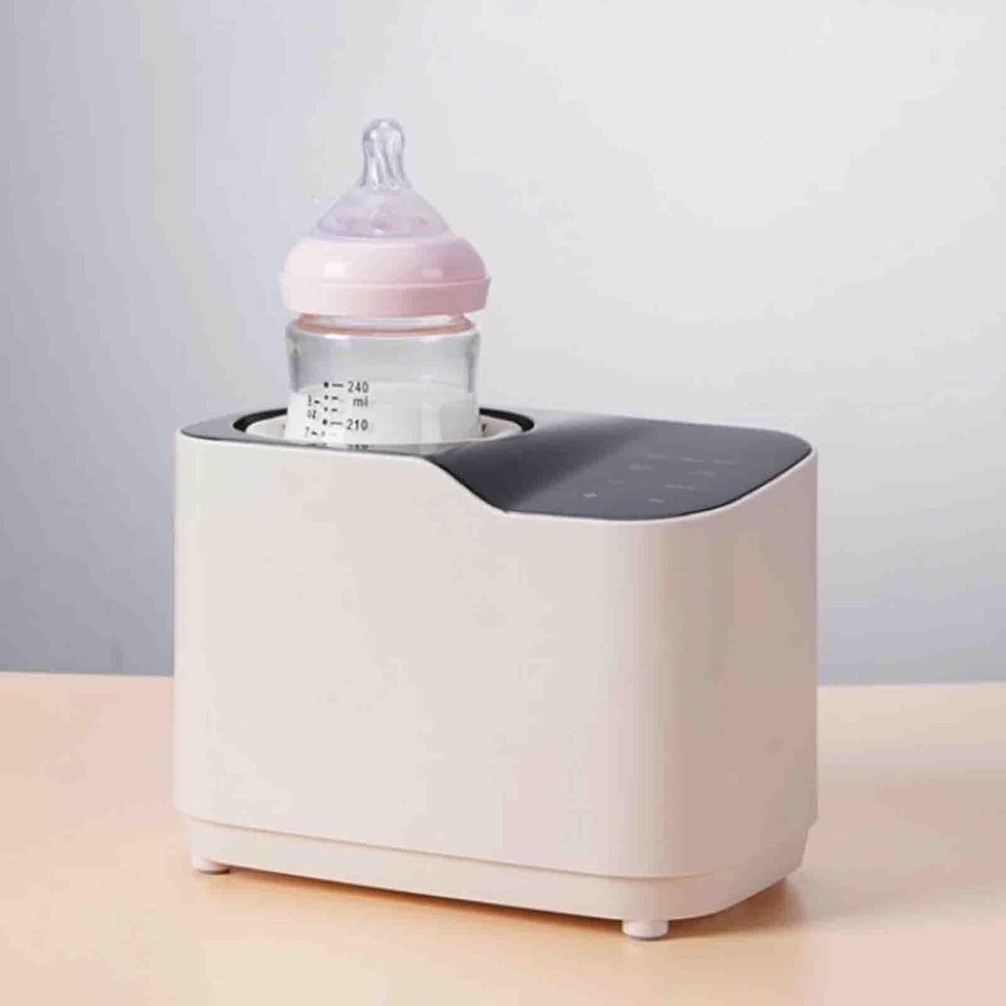 Waterless Bottle Warmer with Shake Function, Safer for Baby, Wash Free, Surrounding Hot Air Heating Breastmilk Evenly to Ideal Temp Baby Bottle Warmer for Safe Heating Milk Warmer