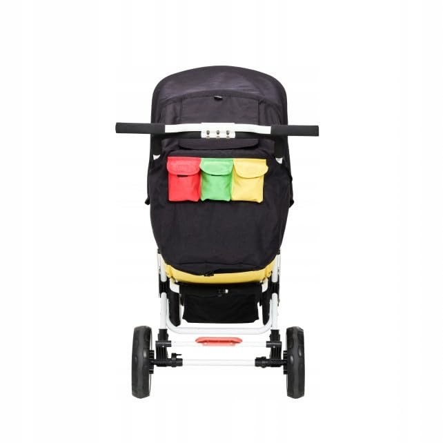 Familidoo H3E 3 Seat Baby Stroller - Tandem Daycare Triple Stroller with 5 Point Safety Harness - for Infants & Toddlers 0-3 Years - Lightweight & Foldable - All Reclining Seats