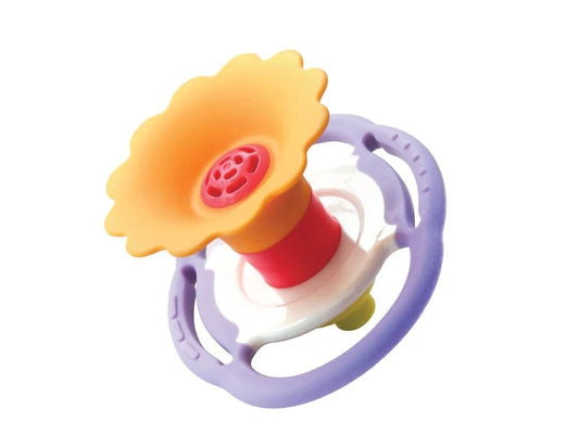 BaBeloved Flower Whistle Baby Teething Toys Multiple Sensory Montessori Baby Teether Toys Soft Food-Grade Teethers for Babies Blow Sound Teething Relief, Chewing Toy for Babies 0-12 Months, BPA Free