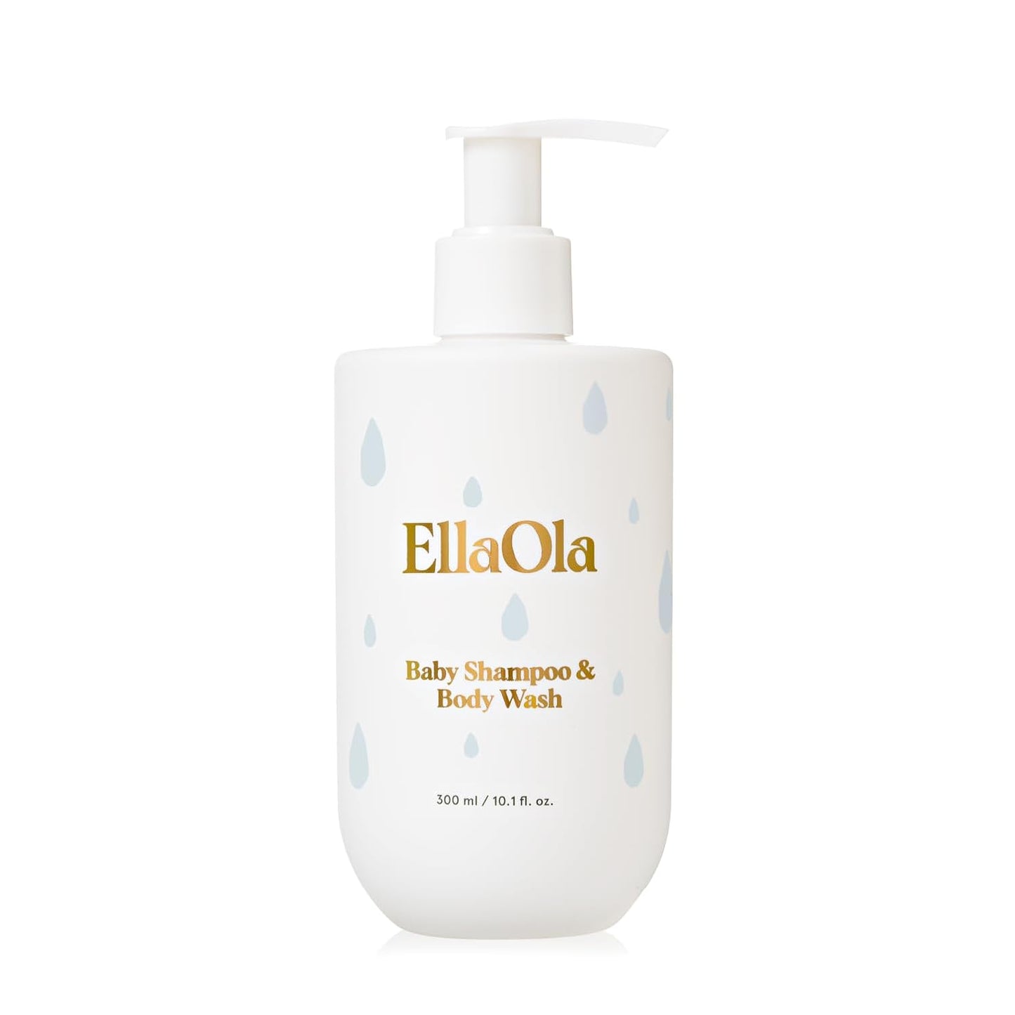 ELLAOLA Tear Free Baby Shampoo & Body Wash - Organic, Hypoallergenic Baby + Kid Soap Hydrates & Nourishes While Gently Cleansing Sensitive Skin, Fragrance Free | 10.1 fl. oz.
