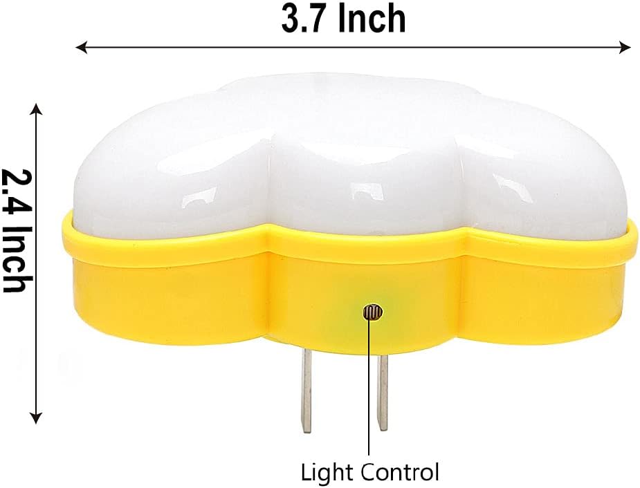 AUSAYE 2Pack LED Night Light Plug in Lamp Cloud Night Light Mini Pretty Night Lights for Adults Kids NightLight