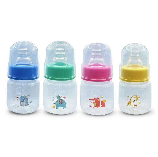 4-Pack Anti-Colic Baby Bottles for Newborns, 2oz (60ml) | BPA-Free, Breastfeeding Transition, Vented for Gas & Colic Relief | Ideal for Baby Registry