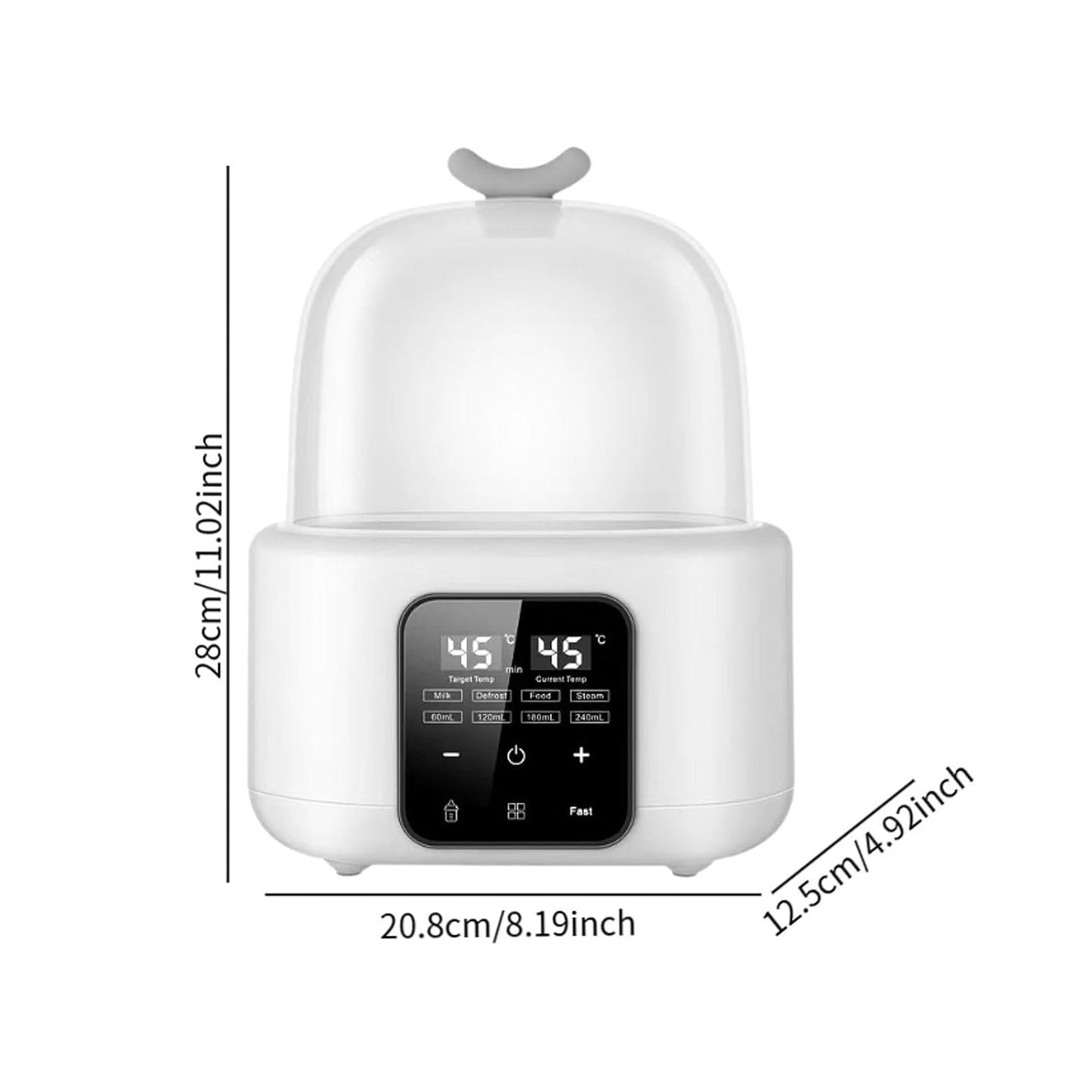 DYNWAVE Baby Bottles Warmer Bottle Sterilizer and Dryer Auto Resin Preheater Resin Supplies Milk Bottle Heater for Car Indoor Outdoor, White