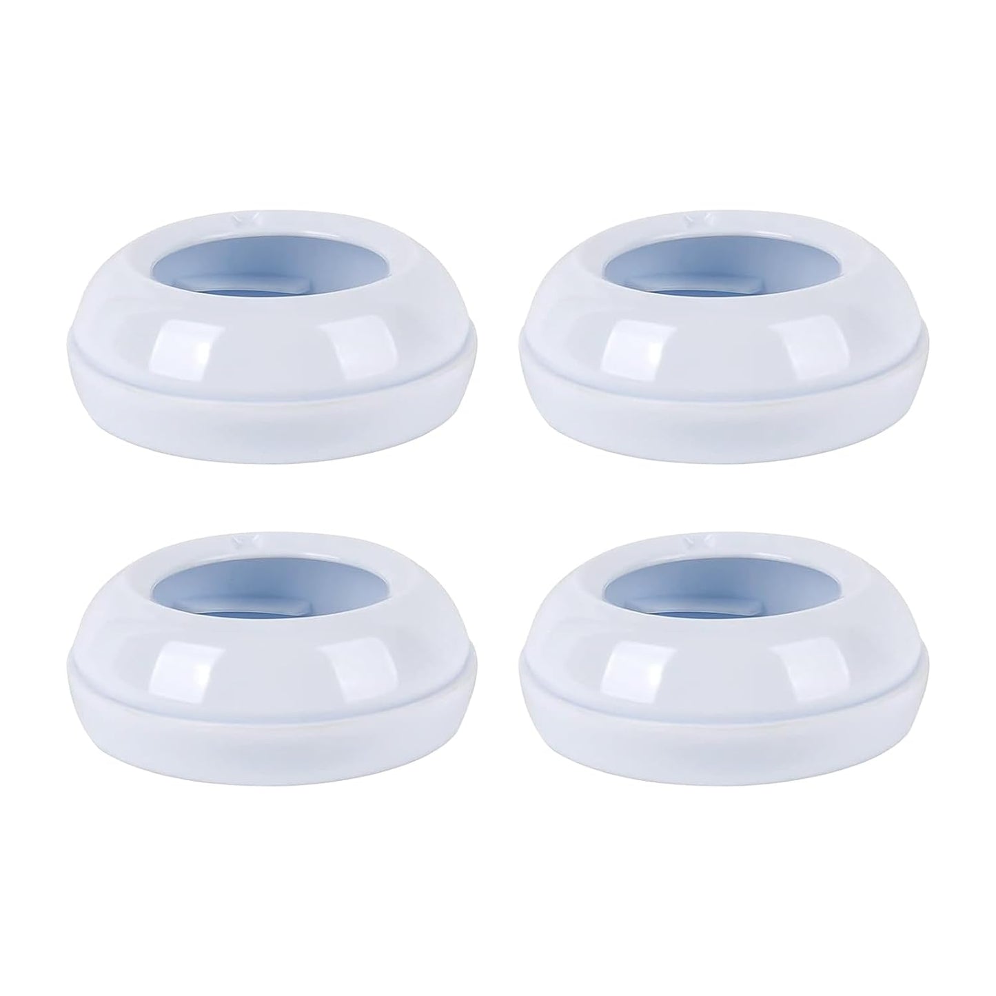 4-Pack Baby Bottle Rings for Philips Avent Natural Bottles, Baby Bottle Replacement Screw Ring Collars, Baby Bottle Nipple Rings for Avent Natural Plastic and Glass Bottles