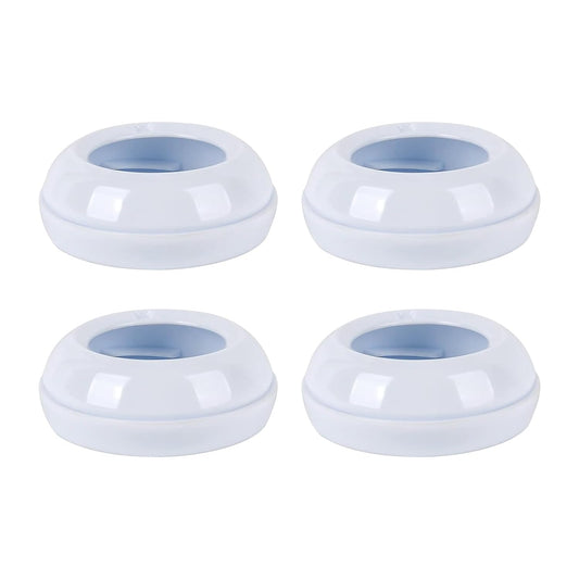 4-Pack Baby Bottle Rings for Philips Avent Natural Bottles, Baby Bottle Replacement Screw Ring Collars, Baby Bottle Nipple Rings for Avent Natural Plastic and Glass Bottles