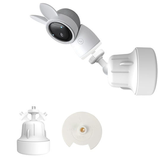 Baby Monitor Mount Stand Compatible with ARENTI 2K Alnanny A4 Baby Camera with 1/4" Threaded Hole,Flexible Adjustable Baby Monitor Wall Mount Holder, Perfect View Angle and Easy to Install