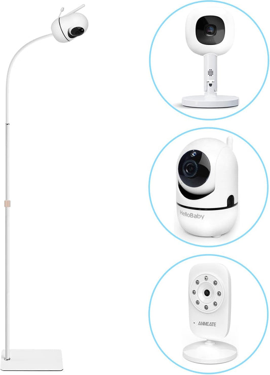 Adjustable Height Baby Monitor Floor Stand Holder for Hellobaby HB6550 HB65/HB66/HB248 Baby Monitor and Also Compatible with The Nanit Pro Smart Monitor & Flex Stand