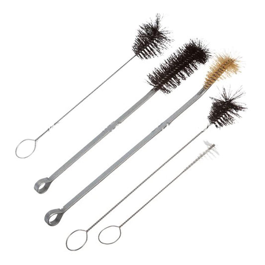 610372 White Bristle Brush for 100 mL Flask, 1-1/2" Brush Diameter, 2-3/8" Brush Length, 12" Overall Length