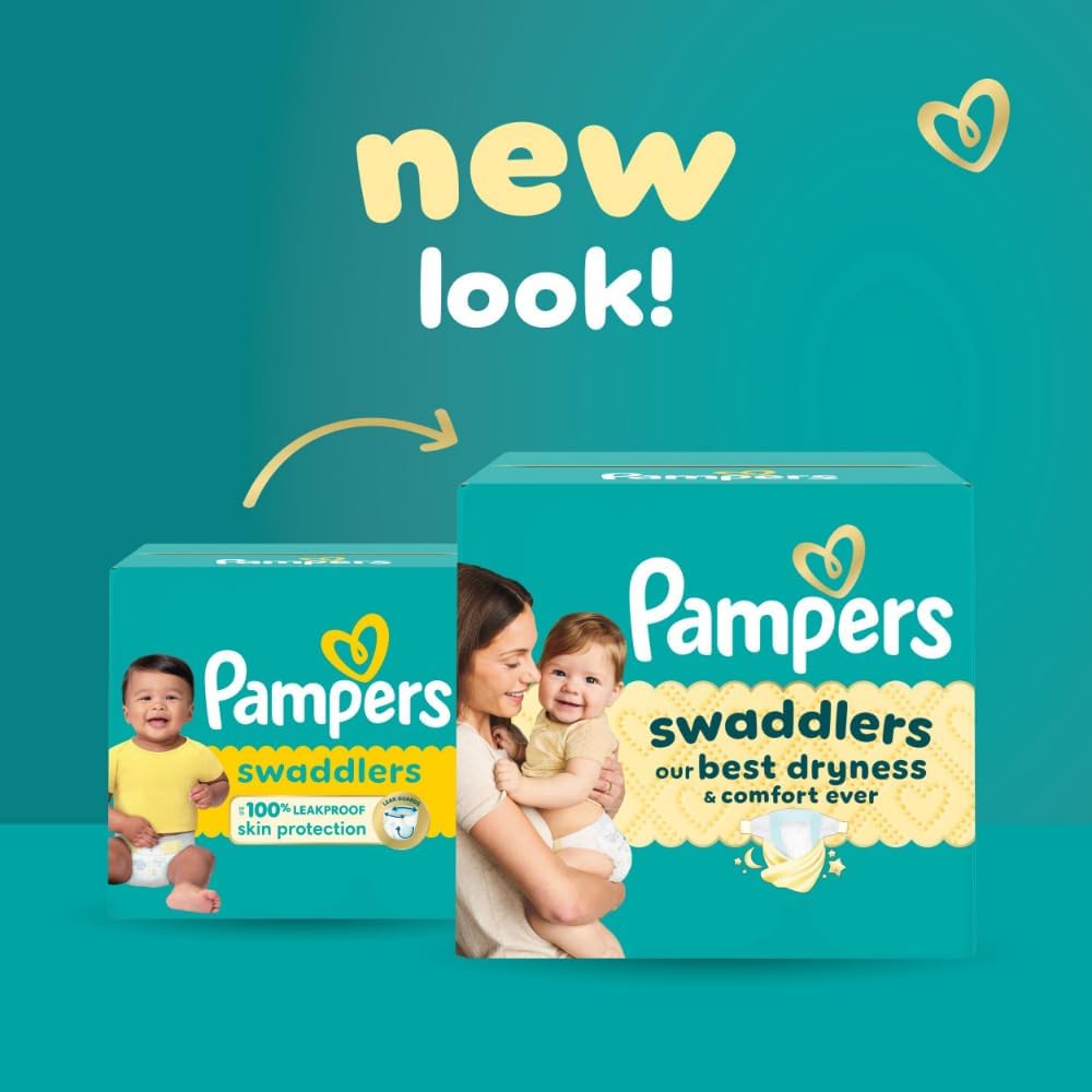Pampers Swaddlers Diapers, Size 3 (13-26 lbs), 26 Count, Absorbent, Keeps Baby Dry and Comfortable, Skin Safe Disposable Baby Diaper (Packaging May Vary)
