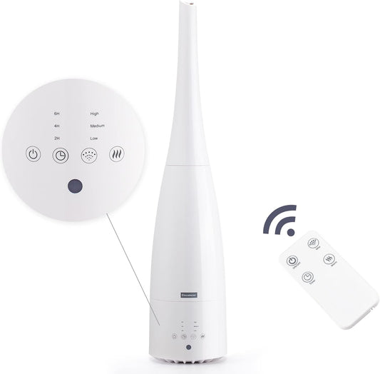 Warm and Cool Mist Humidifier for Home/Bedroom with Remote Control 2.3L Smart Air Humidifier for Desk/Office/Bedroom 25dB Whisper Quiet with Auto Shut off