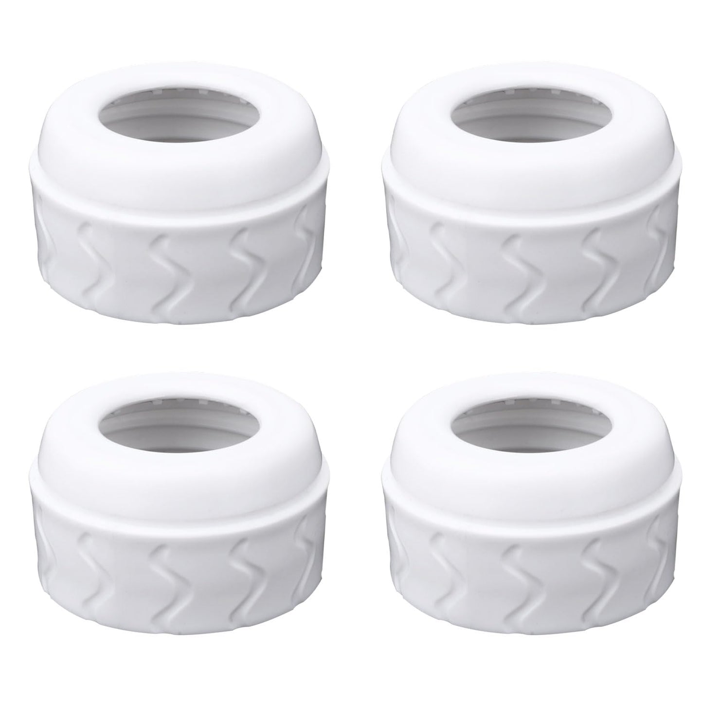 4pcs Bottle Nipple Collars Rings, Compatible with Dr. Brown's Narrow Plastic & Glass Bottles Bottles 4oz & 8oz No Leak or Spills Replacement Bottle Nipple Ring Collars Baby Feeding Accessories