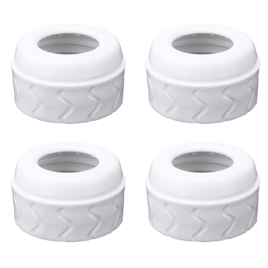 4pcs Bottle Nipple Collars Rings, Compatible with Dr. Brown's Narrow Plastic & Glass Bottles Bottles 4oz & 8oz No Leak or Spills Replacement Bottle Nipple Ring Collars Baby Feeding Accessories