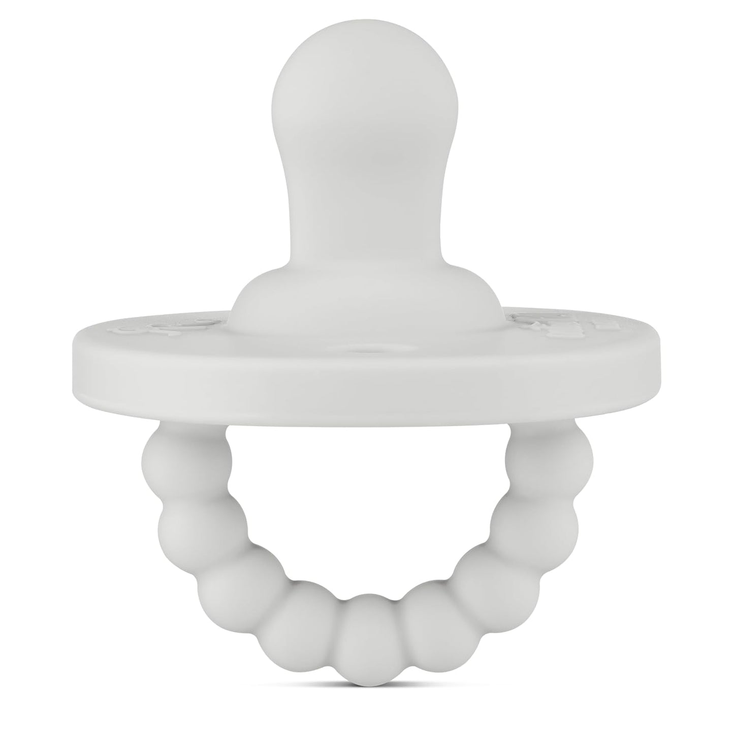 Ryan & Rose Cutie PAT Pacifier Teether (Flat, Grey)