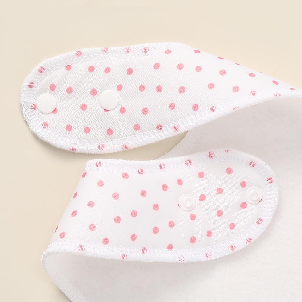 8 Pack Baby Bibs Unisex Adjustable with Snaps Ultra Soft Absorbent Drooling Teething for Boys and Girls