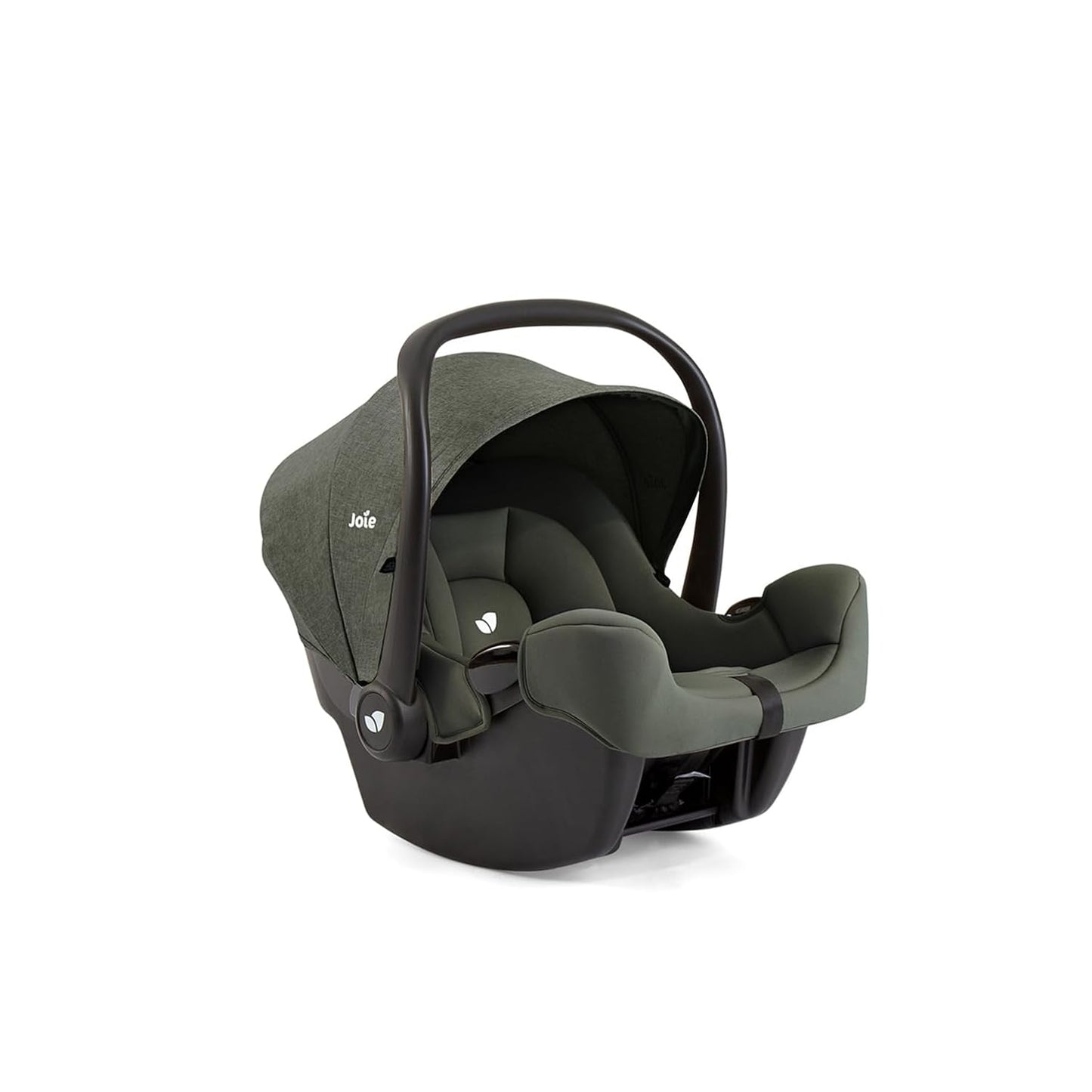 Joie Nutmeg and Rue Travel System – Travel Friendly Compact Stroller with Automatic Fold, Lightweight Car Seat & Anti-Rebound Base (Evergreen)