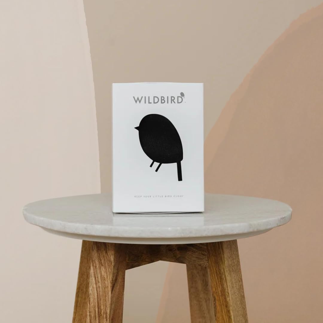 WildBird - Ring Sling Baby Carrier - Newborn to Up to 35 lbs - for Moms, Dads & Caregivers - 100% Natural European Linen Fibers - Versatile & Adjustable - 74” Size - Raven Fabric & Bronze Ring