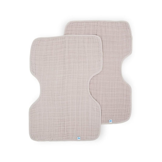 Little Unicorn Ultra-Absorbent Premium Burp Cloth 2 Pack | Soft on Baby's Skin | Larger Size | Ergonomic Design | Set of 2 (Porposie)