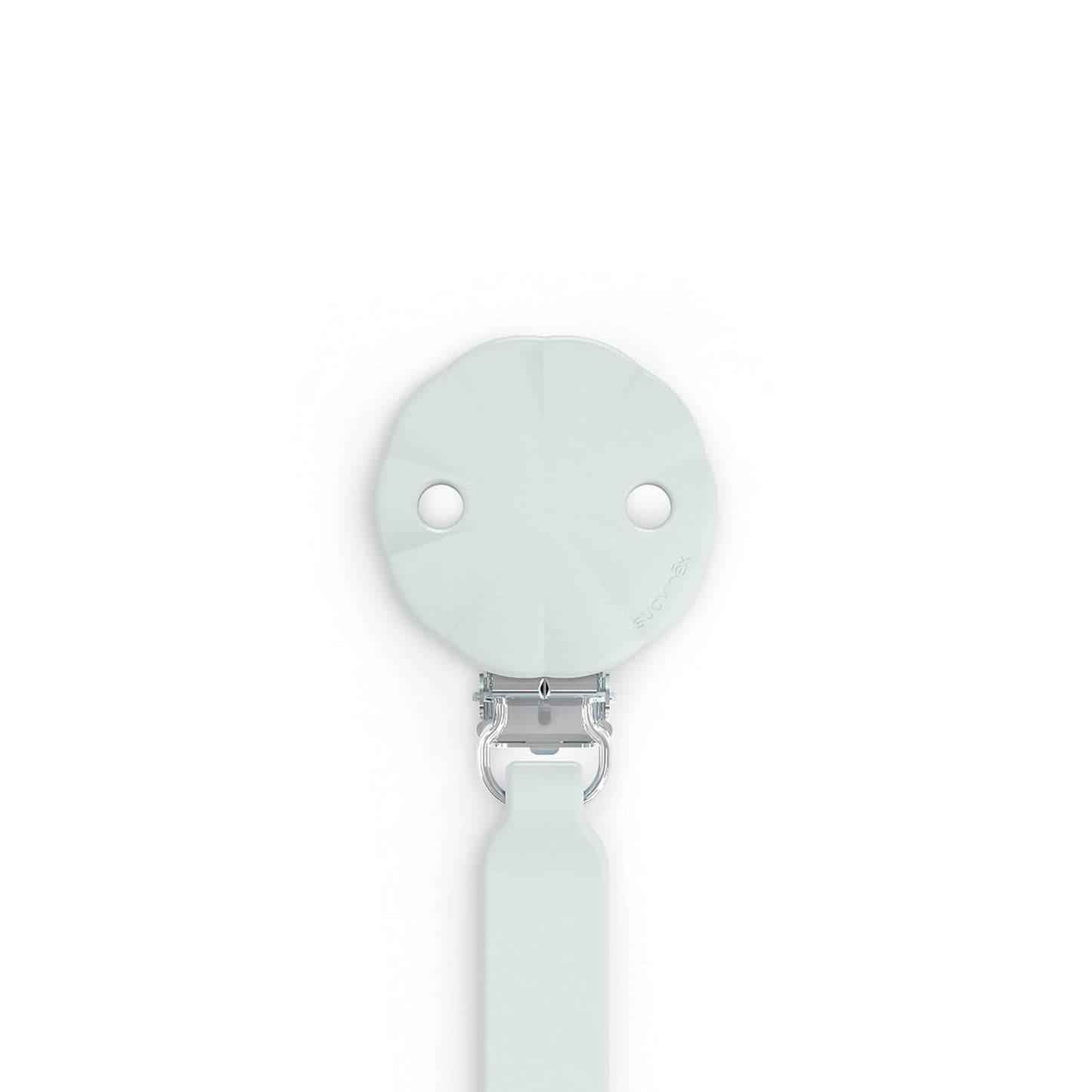 Suavinex Wonder Silicone Baby Pacifier Clip, Spain's #1 Baby Bottle and Pacifier Brand, Paci Clips for Babies, Essentials, Illusion Blue