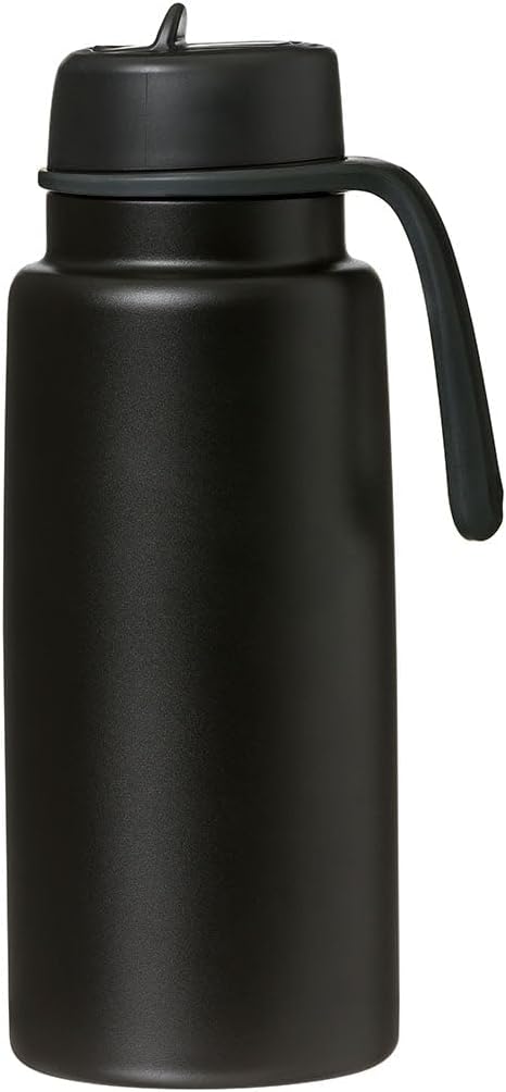 b.box Triple Insulated 34oz Water Bottle w/Stainless Steel Straw. 46 Hours Cold. Leak Proof Tumbler with Lid and Straw for Travel, Gym & School. BPA Free Sports Water Bottles.