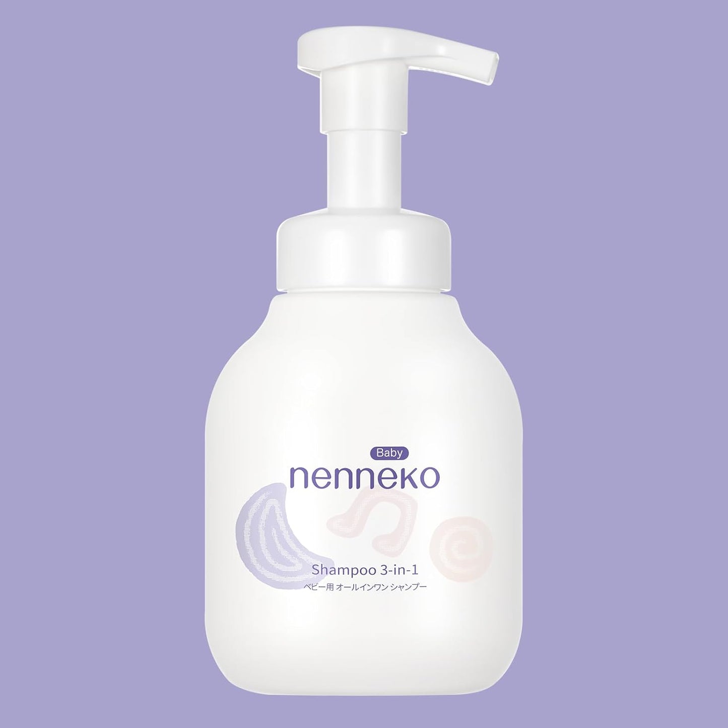 NENNEKO 3-in-1 Baby Wash & Shampoo – Tear-Free, Fragrance-Free Bubble Bath for Newborns & Kids – Gentle Face & Body Wash for Sensitive Skin – Baby Bath Essentials, 10 fl oz