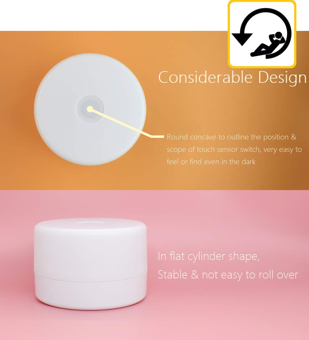 Bedside Lamp, Dimmable Touch Tap Light Novelty Light, Kids Children Adult LED Nightlight, Table Desk Atmosphere Decorative Mood Light Lamp, Bedroom Living Room Baby Nursery Night Light
