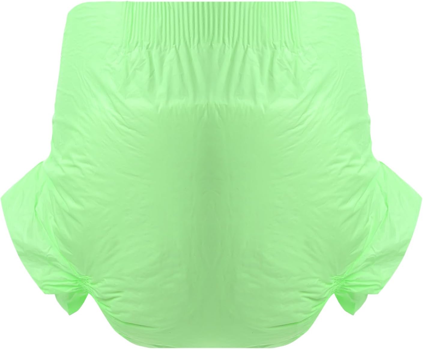 CutiePlusU Disposable Adult Diaper Heavy Absorption Dry Surface Adult Diapers All Night- Green 10 Pieces (Large 37"-47")