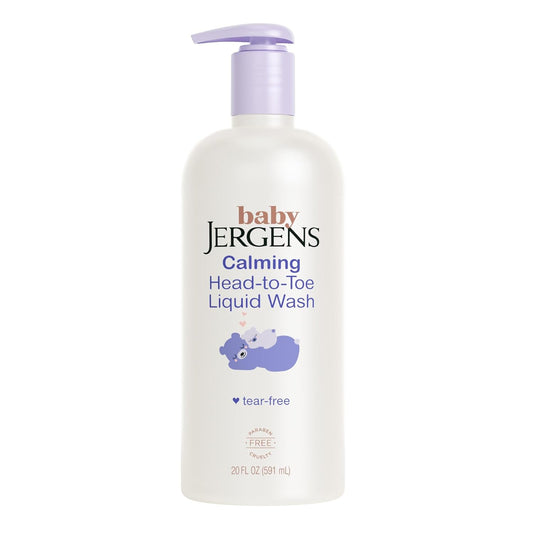 Jergens Baby Calming Head to Toe Liquid Baby Wash, Body Wash and Shampoo, Tear Free, 20 Fl Oz
