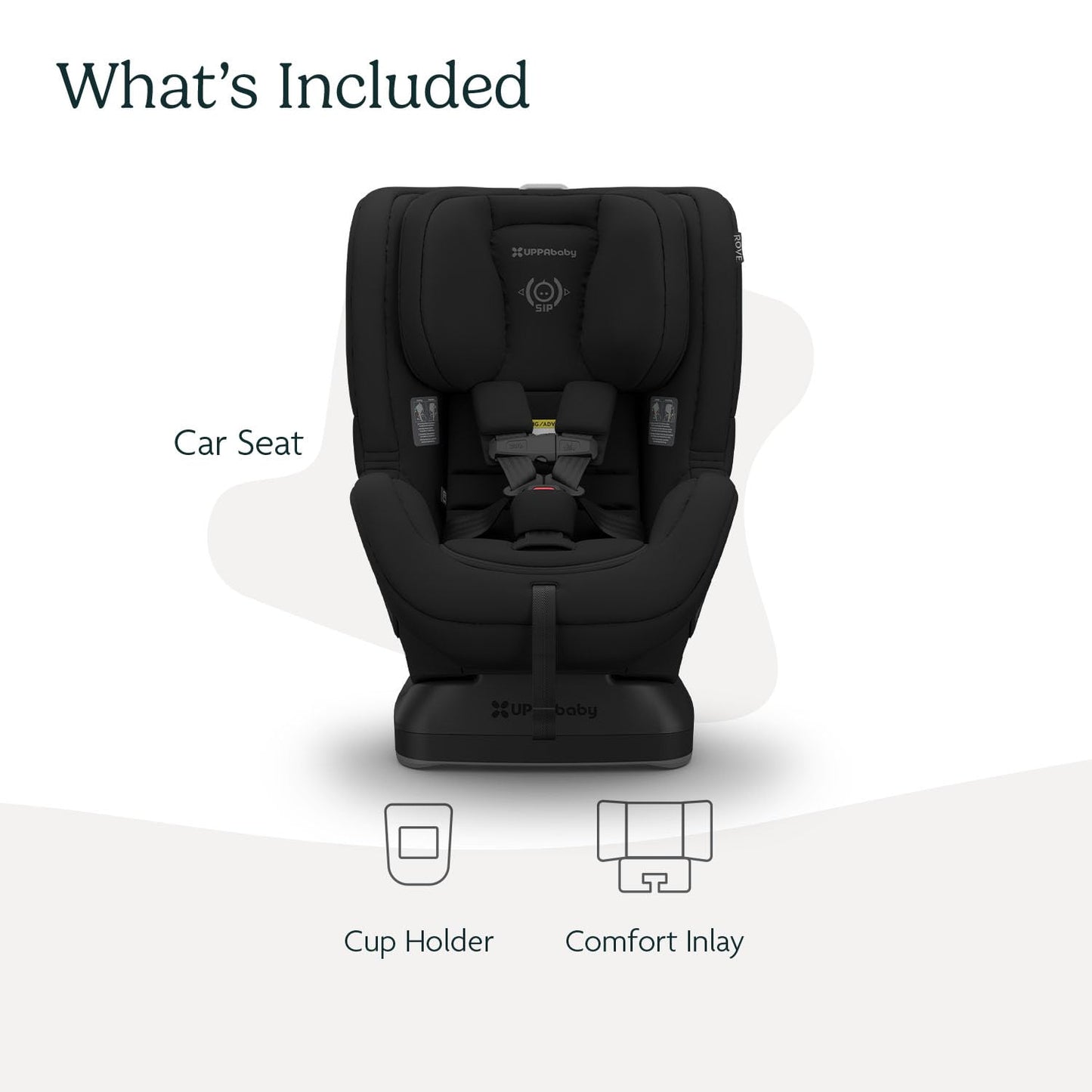 UPPAbaby Rove Convertible Car Seat - 2-in-1 Rear + Forward Facing - Quick + Secure 3-Step Install - Intuitive Safety Technology + Comfort Features - Cup Holder Included - Jake (Black Mélange)