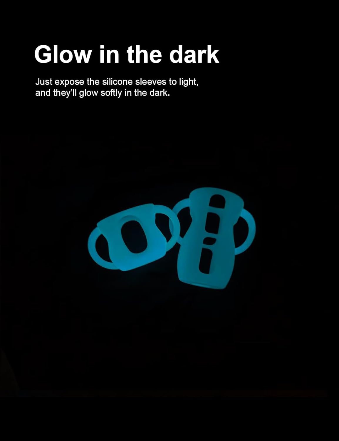 4-Pack Silicone Sleeves for Philips Avent Glass Bottles, BPA-Free Drop-Resistant Baby Bottle Sleeves with Handles, Compatible with Philips Avent Natural Glass Baby Bottles (8 oz)