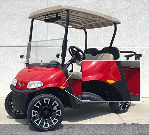 Club Clean Golf Cart Reflectors Kit – 6 Piece Vehicle Safety Kit with Red & Amber Reflectors – Street Legal – Pressure Adhesive – for Golf Carts, ATVs, Trailers, RVs – Meets ASTM D4956-04