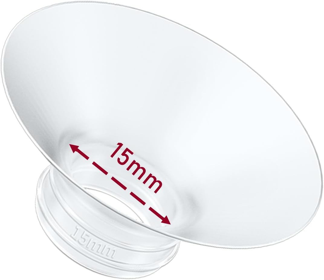 1pcs Breast Pump Flange Insert 15mm Compatible with Momcozy M9/M6/M5/S12 Pro/S9 Pro/V1 Pro/V2 Pro Wearable Breast Pump, Replace for Momcozy Pump Flange Insert, BPA Free, OEM, Not Original Parts