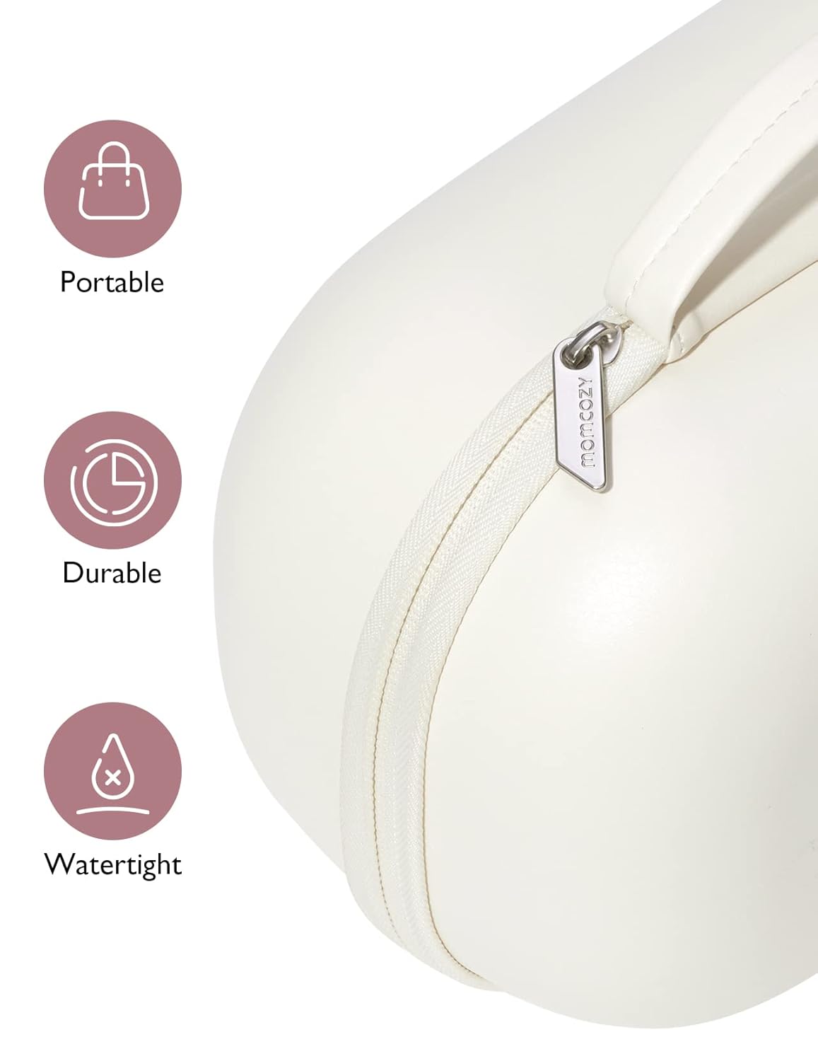 Momcozy Breast Pump Storage Bag, Hard Shell Case with Removable Tray, Watertight Breast Pump Storage Bag for Pumping Bag, Diaper Bag, or Handbag（Holds 2 Pumps）