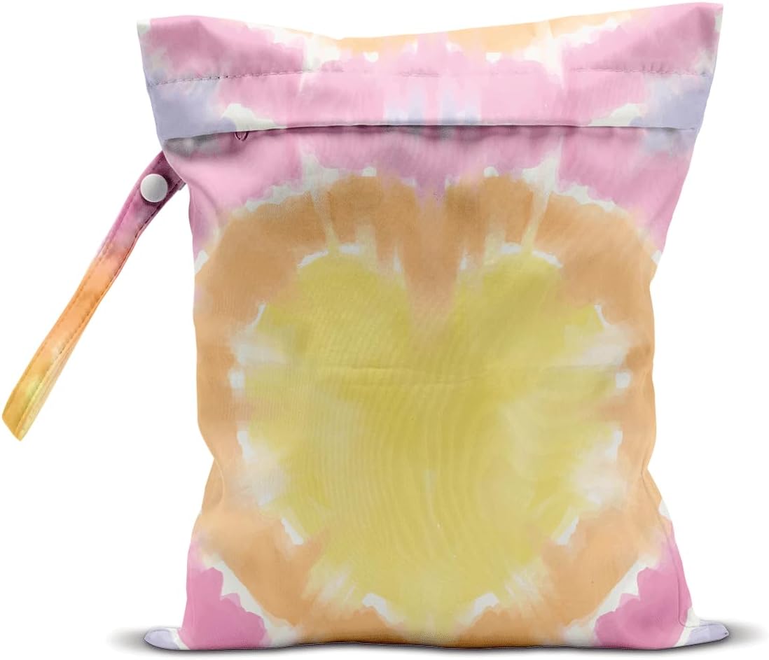 Wet Bag for Swimsuit Pool Travel Baby Cloth Diapers Dirty Yoga Gym Clothes Beach Bags Summer Gifts for Women Men Beach Vacation Essentials Rainbow Waterproof Wet Dry Bag Travel Laundry Bags
