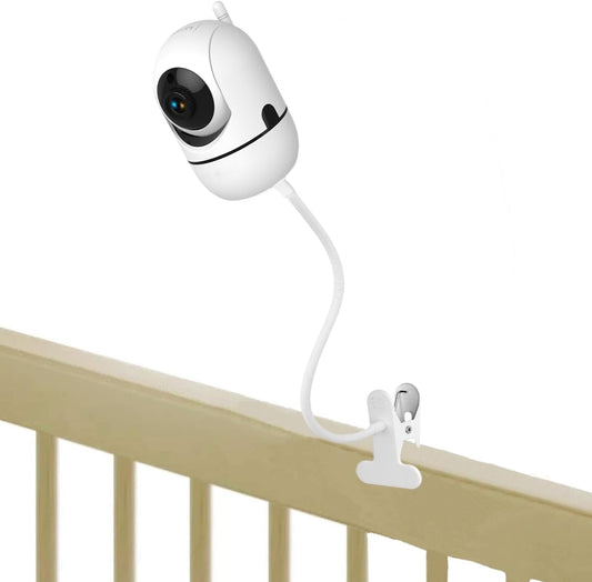 GUCHO Baby Monitor Mount Compatible with HelloBaby HB65/HB40/HB6550/HB66/HB6339/HB6550 Pro,ANMEATE SM935E,for Infant Flexible Baby Camera Clip Mount for Crib Without Tools or Wall Damage