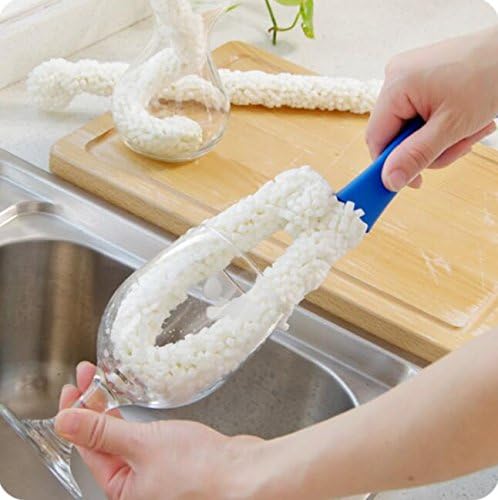 Long Bottle Brush Cleaner for Narrow Neck Bottles, Flexible Foam Bottle Cleaning Brush for Water Bottles, Vases, Baby Bottles, and More