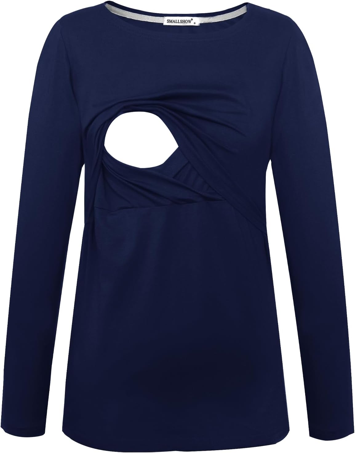 Smallshow Women's Maternity Nursing Tops Comfy Long Sleeve Breastfeeding T-Shirt