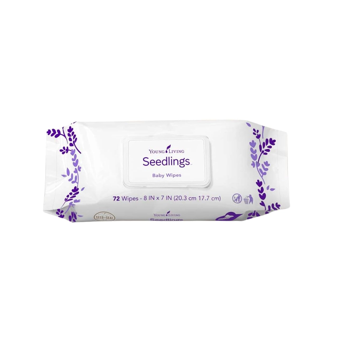 Young Living Seedlings Baby Wipes, 72ct | Gentle Care for Little Ones | Skin Moisturizer | Hydrating & Smooth | Sensitive Skin | Thick Wipes | Alcohol-Free | Ideal for Hands & Faces | Water-Infused