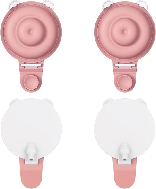 4PC Upgraded M9 Breast Pump Replacement Part, Including 4pcs Double-Layed Diaphragms for Momcozy Upgraded Mobile Flow | Upgraded M9,Breastfeeding Parts, Diaphragms, 4PC Red, Not Original Parts