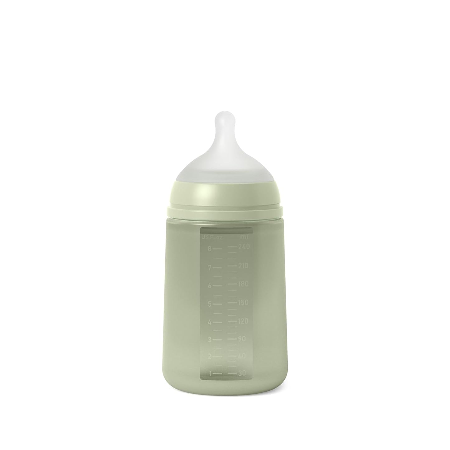 Suavinex Color Essence SX PRO Physiological Soft Flexible Silicone Baby Bottle, Anti Colic Baby Bottles, Supports Breast Feeding Babies, Made in Spain, Medium Flow, 8oz, Jungle Green