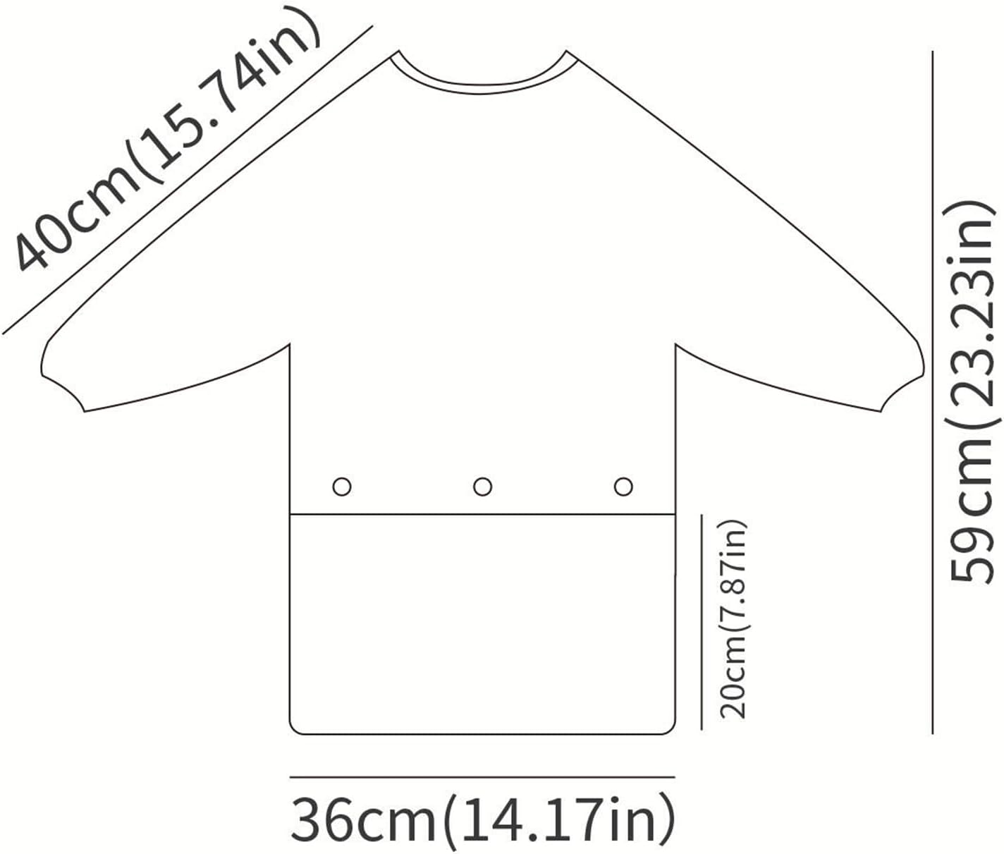 Happy Flute Long Sleeve Baby Bib-Mess Proof Baby Feeding Bibs with Adjustable Design for Babies during Eating or Highchair