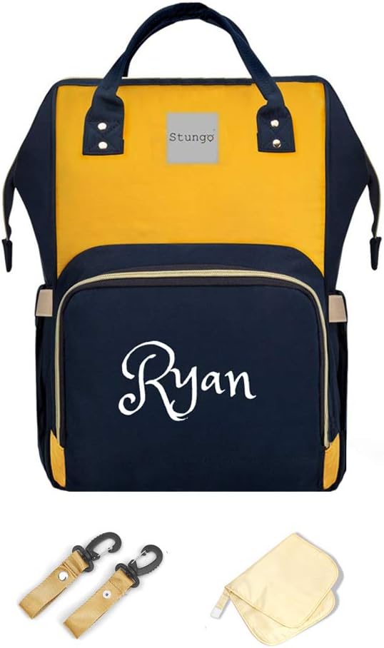 PERSONALIZED Large Diaper Bag Knapsack Custom Diaper bag Monogram Backpack