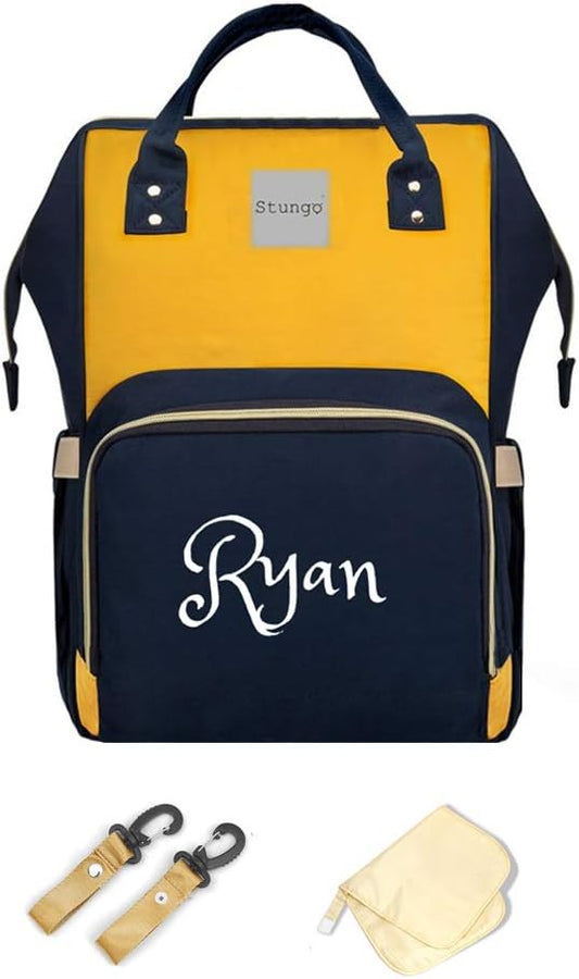 PERSONALIZED Large Diaper Bag Knapsack Custom Diaper bag Monogram Backpack