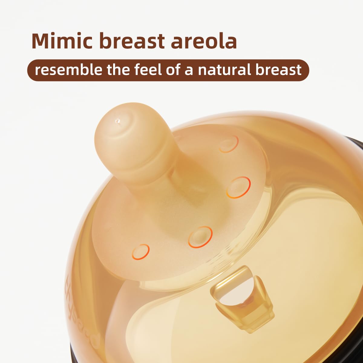 Thyseed PPSU Natural Breast-Like Bottle with Nipple(0-3 Months),10oz，1pack